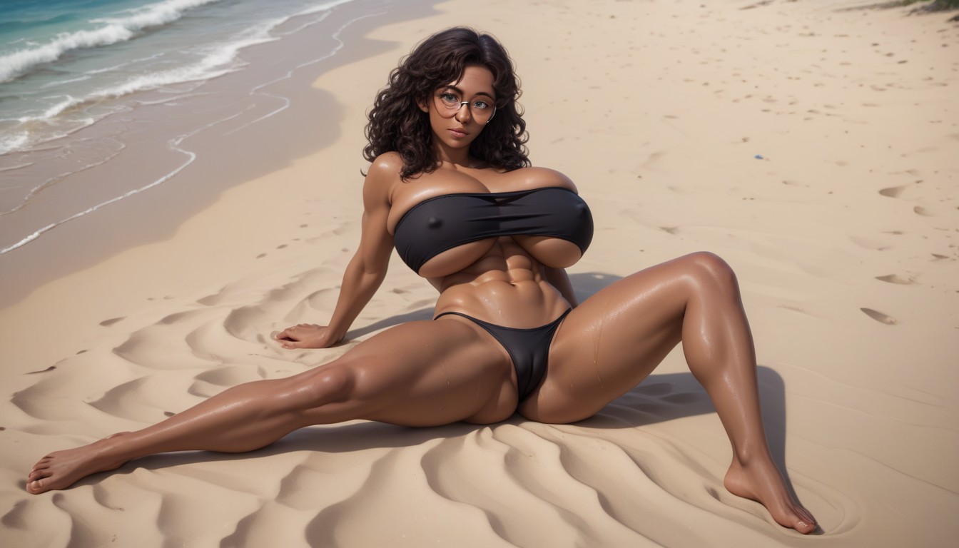 Weather Sunny, 18+, Beach Hentai AI Porn