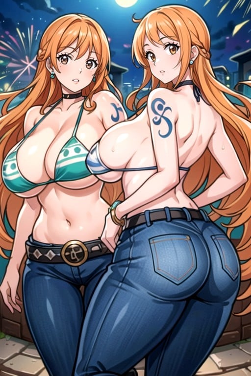 Detailslow-rise Denimshorts, Plump, Breast Bags Hentai IA