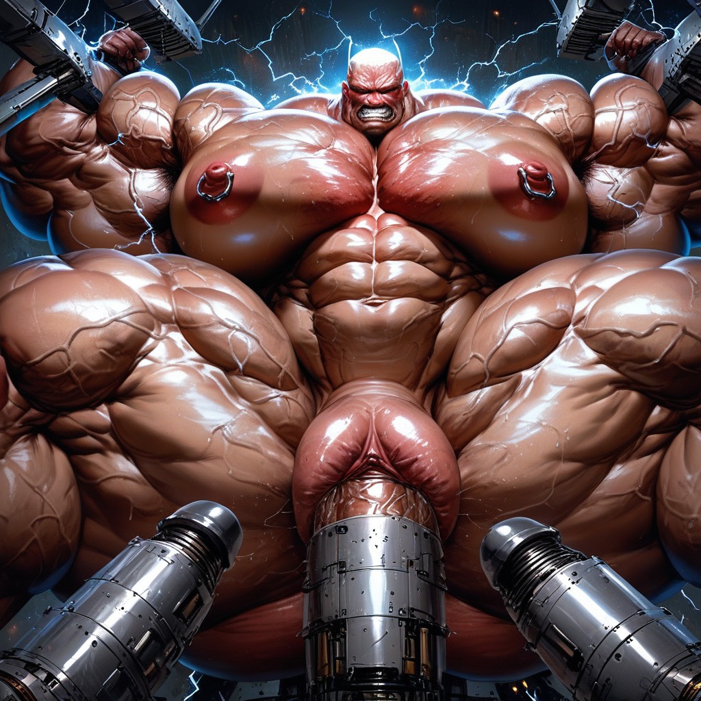 Massive Clit, Machines With Massive Chunky Cocks, Gangbang AI Porn