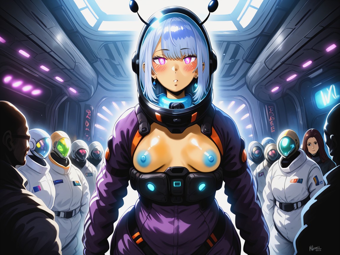 Afterimage, Thick, Many People Around Latina AI Porn