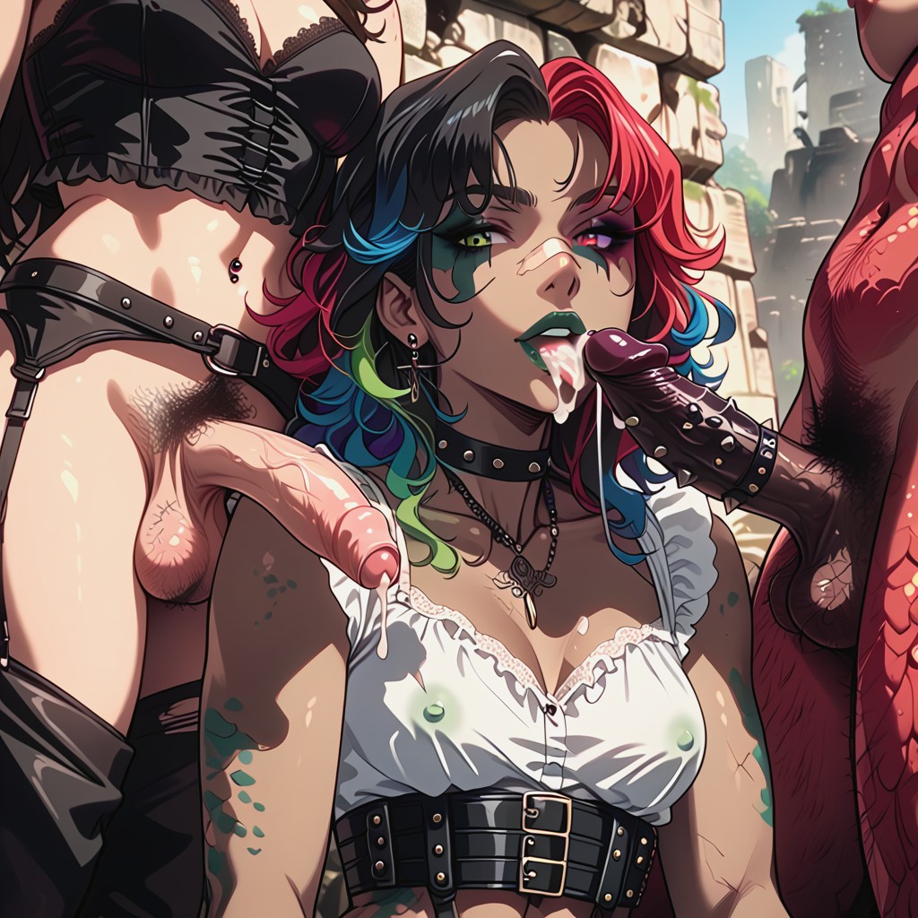 Garter Belt, Crotch Hair, Body Hair Hentai IA
