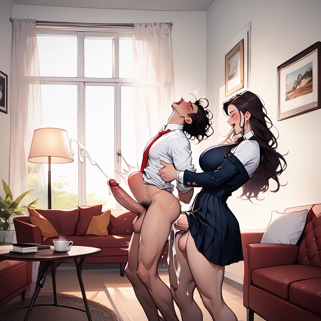 30+, Creampie, Futa On Male Shemale AI Porn