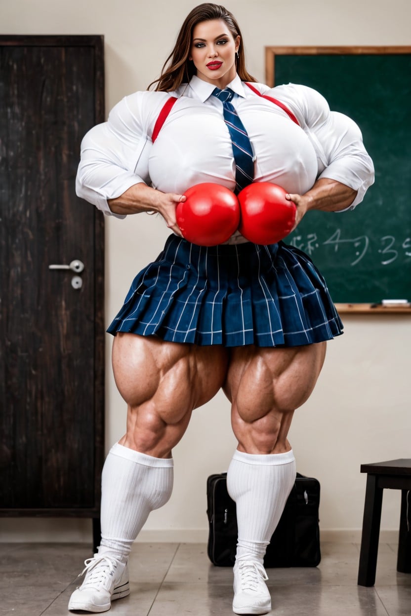 Wasp Waist, Hyper Gigantic Muscle Quads, Hyper Gigantic Muscles AI Porn