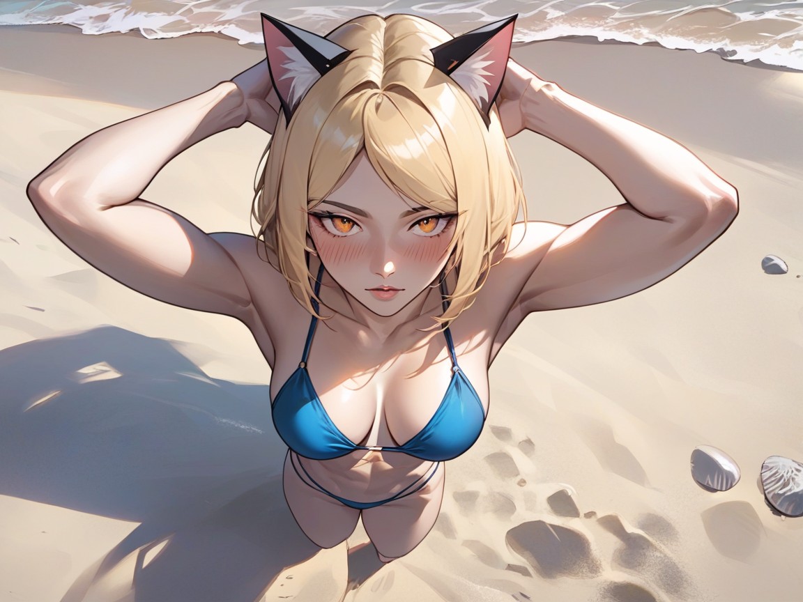 Noon, Blonde Hair, 1 Person Hentai AI Porn