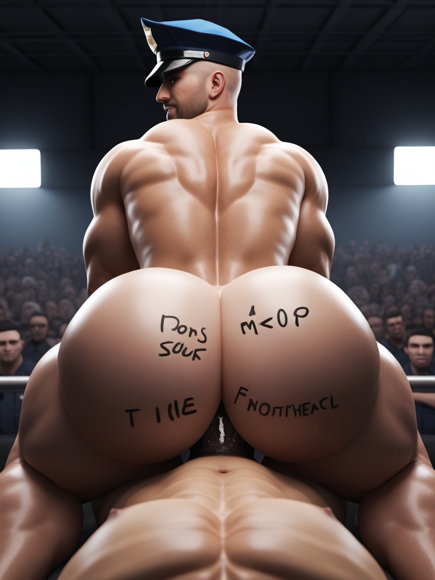 Police Costume, Gay, Bottom In Control AI Gay Porn