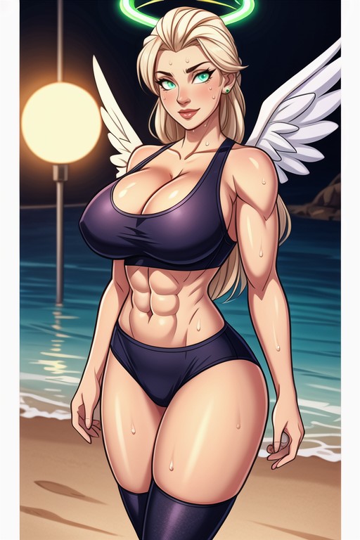 Very Very Tight Sports Bra And Panties, Seductive Smile, Sexy Elsa Of All Time Hentai AI Porn