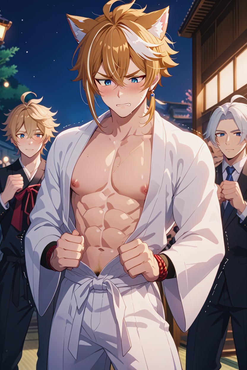 Embarrassed, 18+, Blushing AI Gay Porn