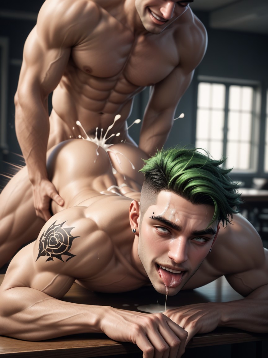 Male Focus, Piercings, Newest AI Gay Porn