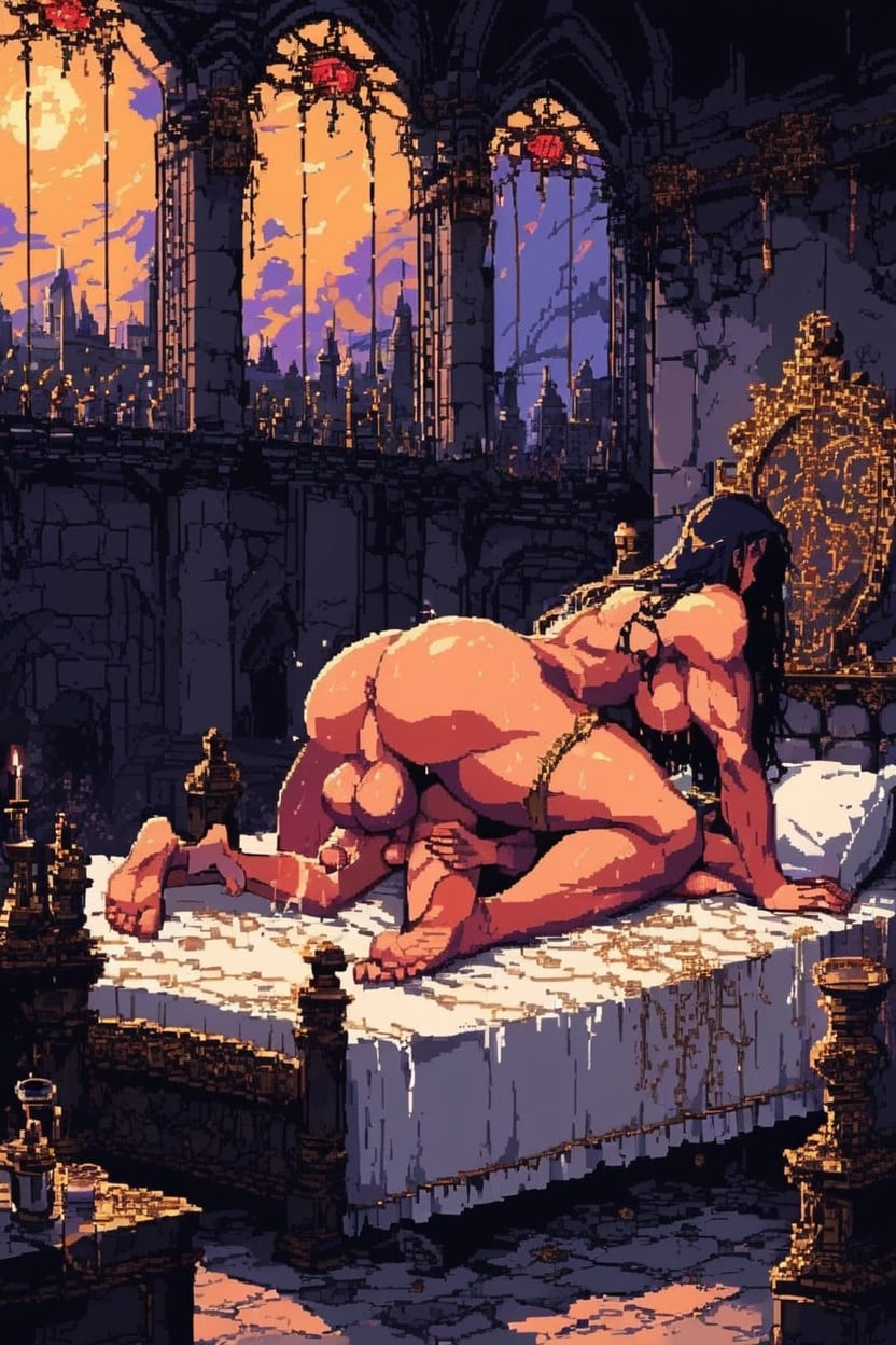 Futa Is Bigger, Vintage Style, Giantess Futa Shemale AI Porn