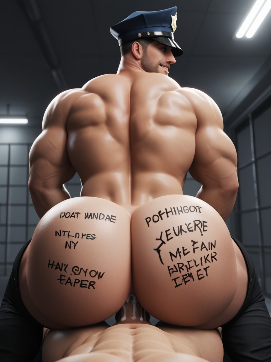 Top Is White, Bottom Kills Tops With His Hole, Submissive Top AI Gay Porn