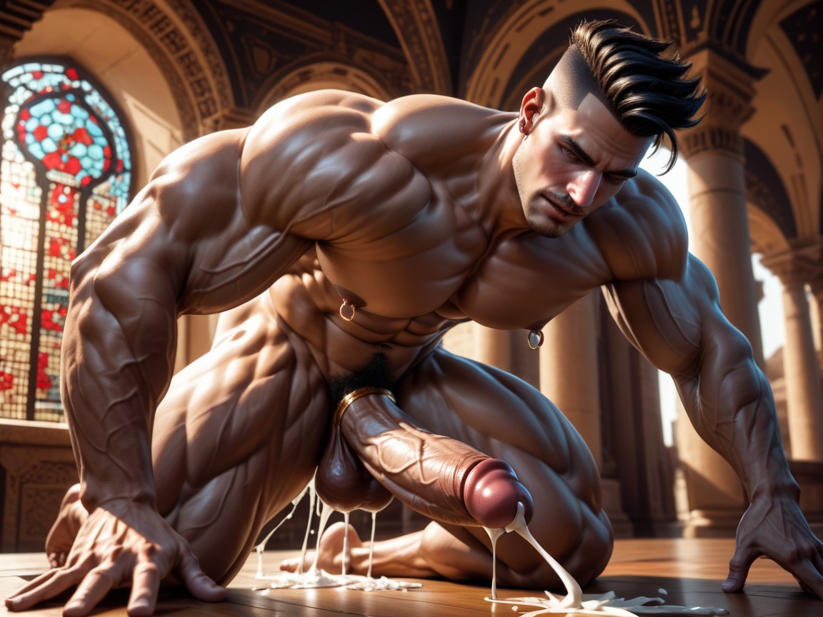 Huge Pecs, 18+, Ruby Jewelry AI Gay Porn