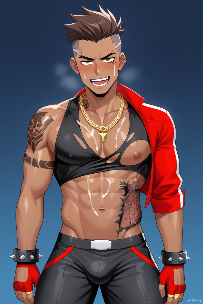 Cocky, Smirk, Piercings AI Gay Porn