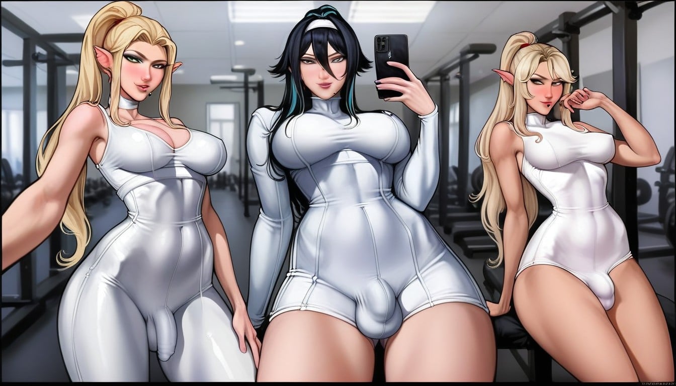 Perfect Skin, Quads, 18+ Shemale AI Porn