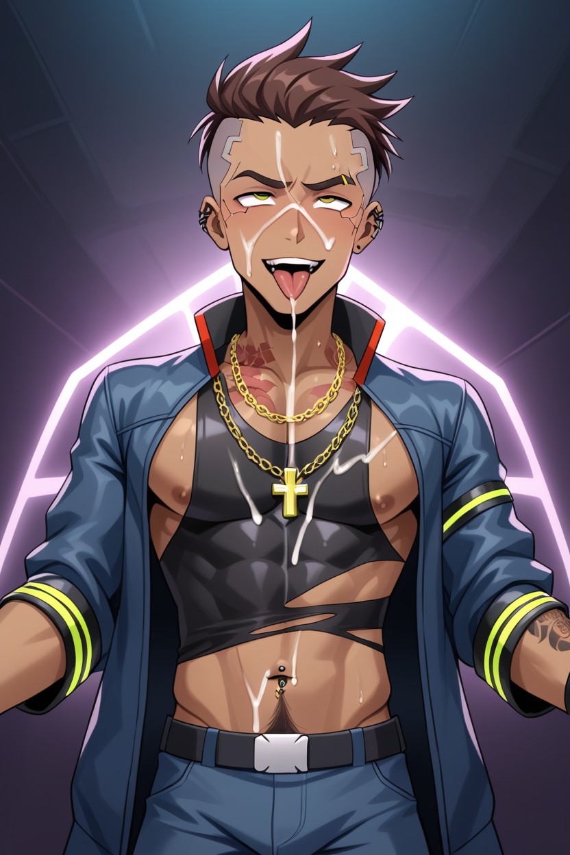 Badboy, Spiky Hairs, Twinkboy AI Gay Porn