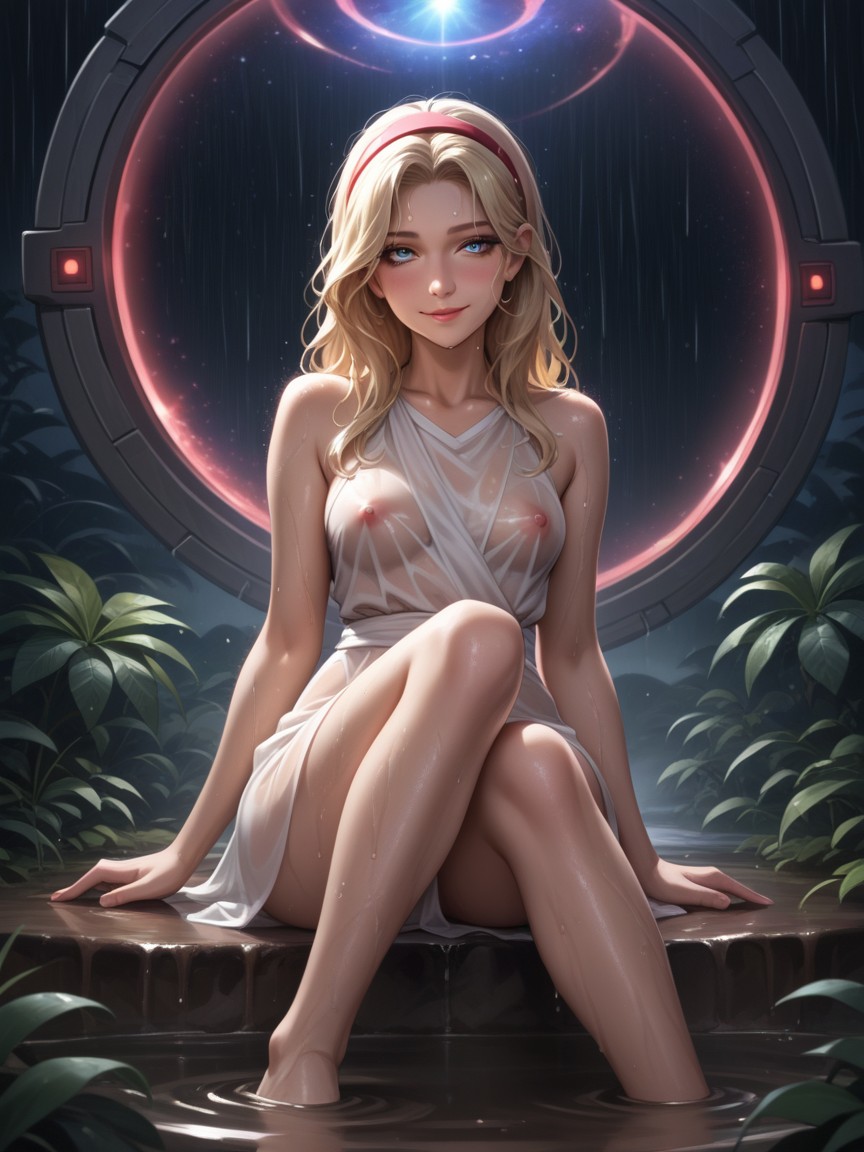 Battlestar Galactica Portal, In Alien Planet Jungle, Bare Feet Hentai AI Porn