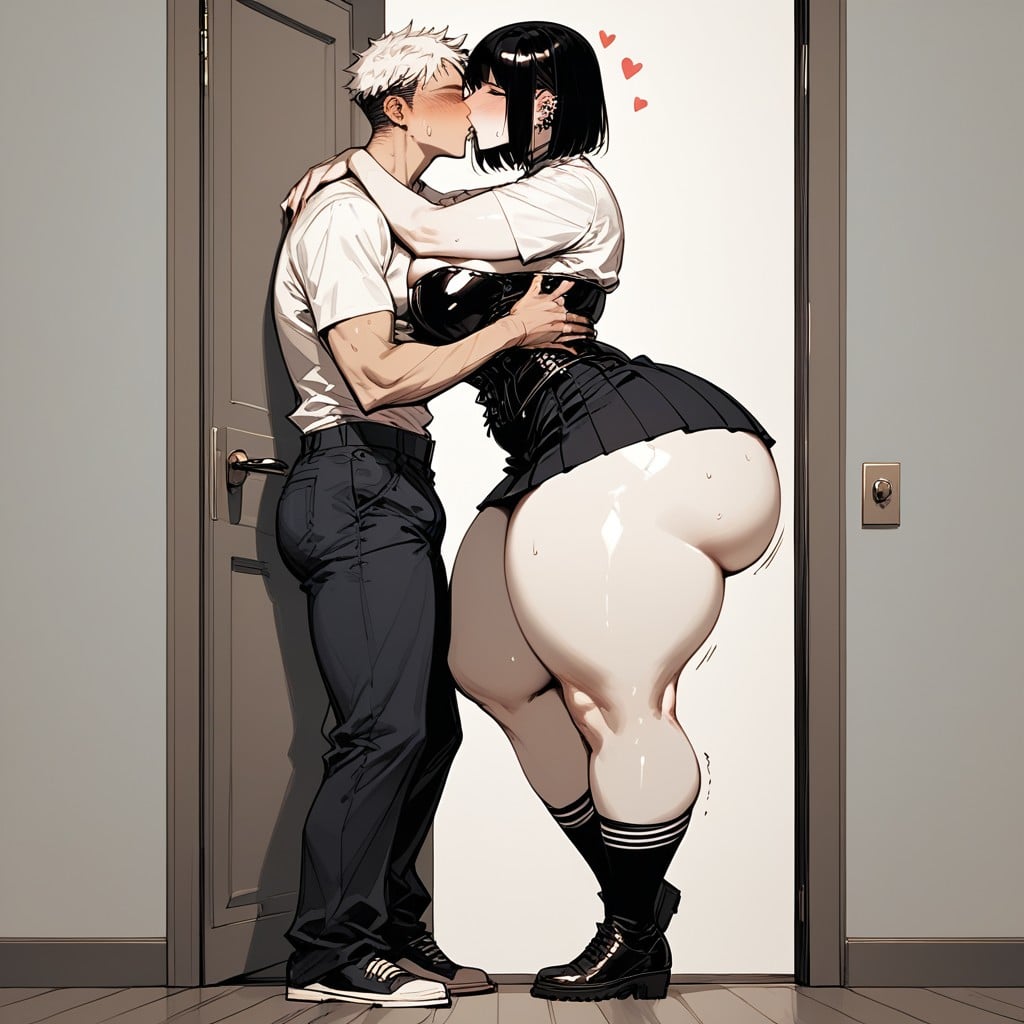 Faceless Male, White Male, Wasp Waist Hentai AI Porn
