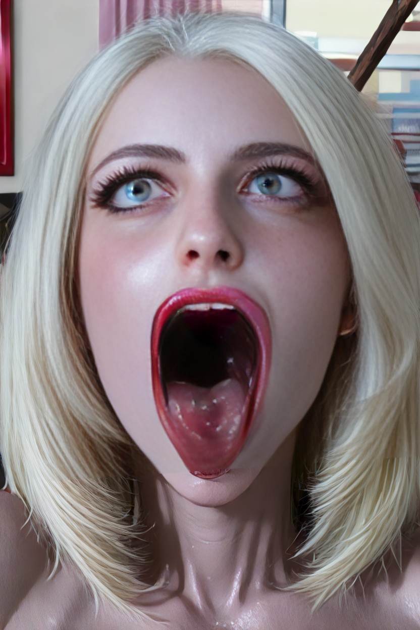 Shocked, Oval Face, Front View AI Porn