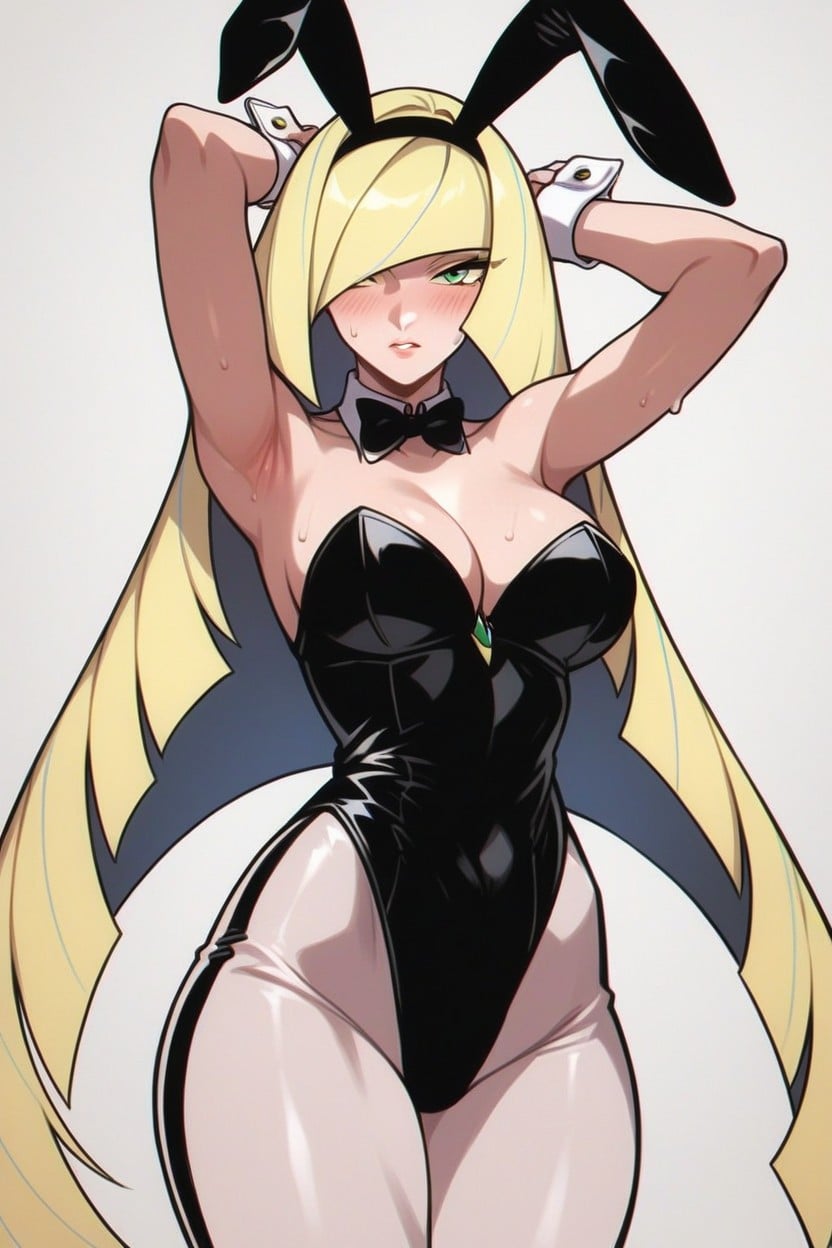 Front View, Arms Up, Hands In Frame Hentai AI Porn