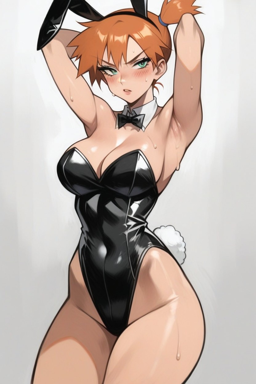 Orange Hair, Misty From Pokemon, Female Hentai AI Porn