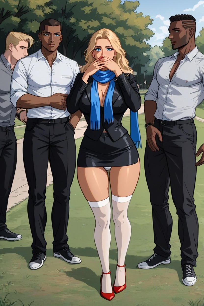Park, Skirt, Imminent Gangbang AI Porn