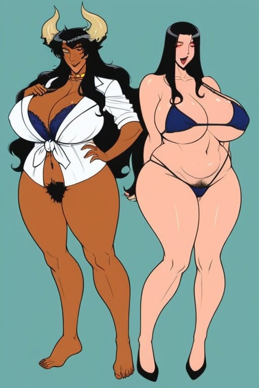 Bunda Grande, Rounded Ass, Black Hair AI Porn