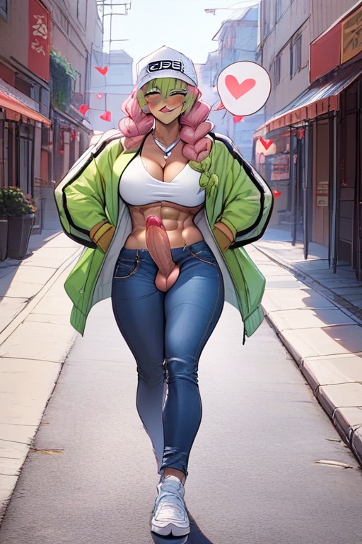 Futanari, Tight Clothes, 18+ Hentai AI Porn