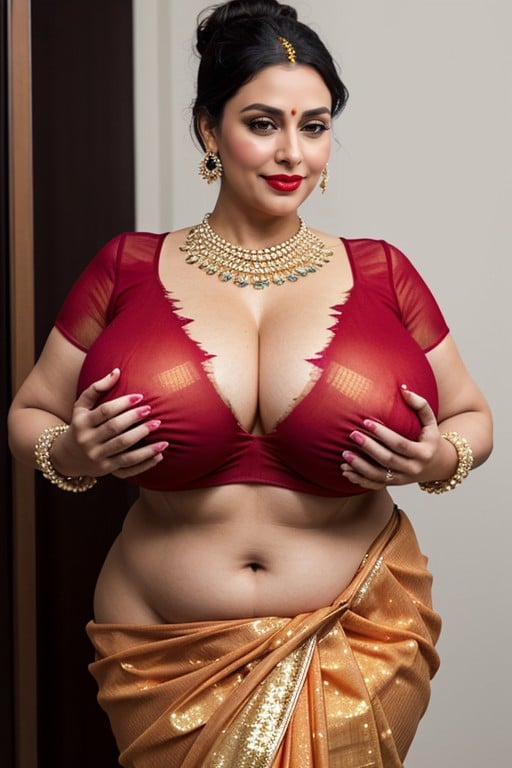 Swollen Black Nipples, Bbw, Sexy Legs Spread AI Porn
