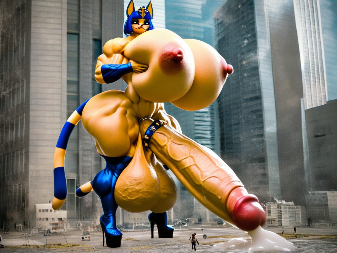 Confident, Ass Bigger Than Torso, Massive Cock Furry AI Porn