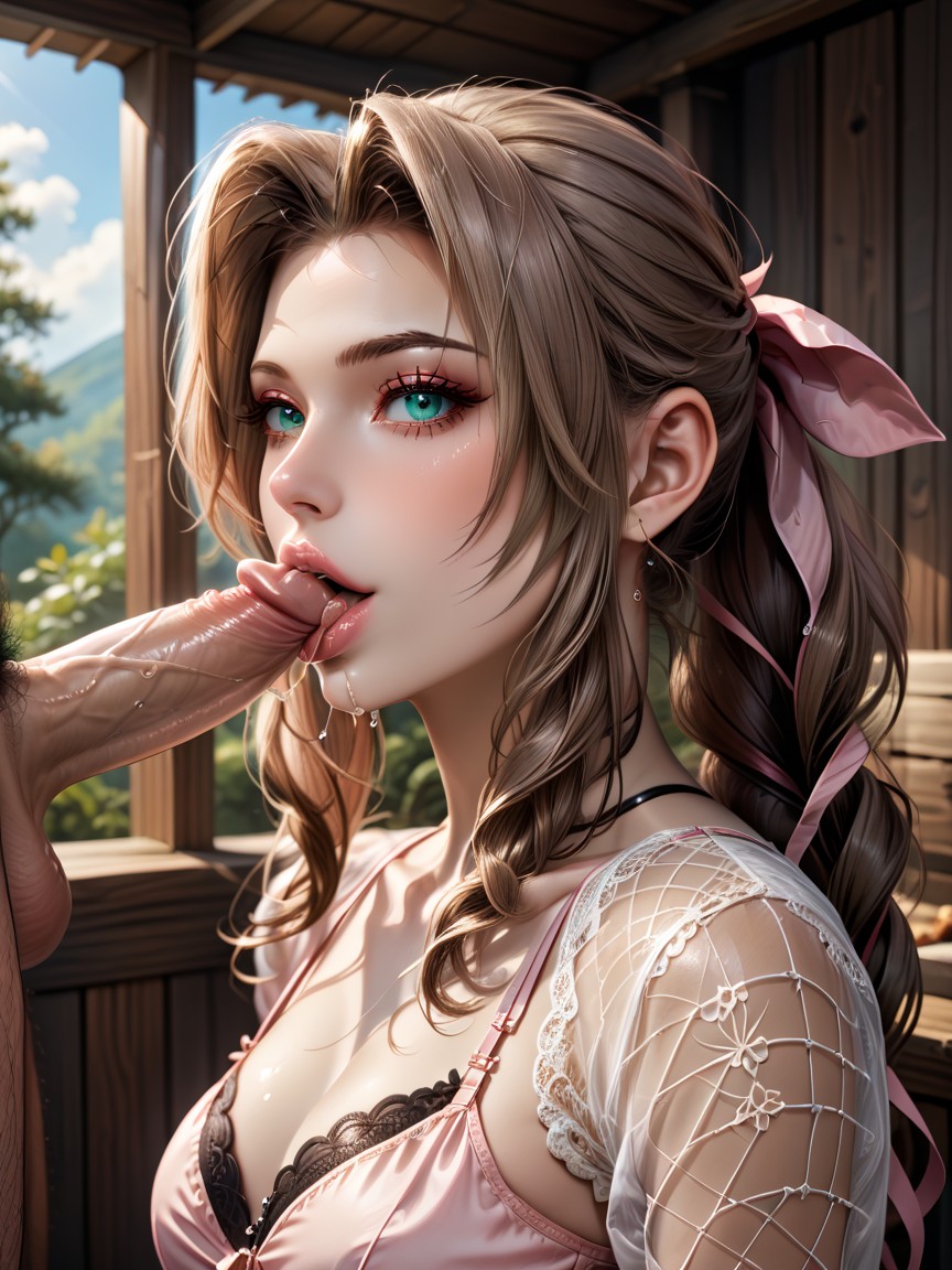 Extremely Beautiful, Black Fishnet Stocking, Natural Tones Hentai AI Porn
