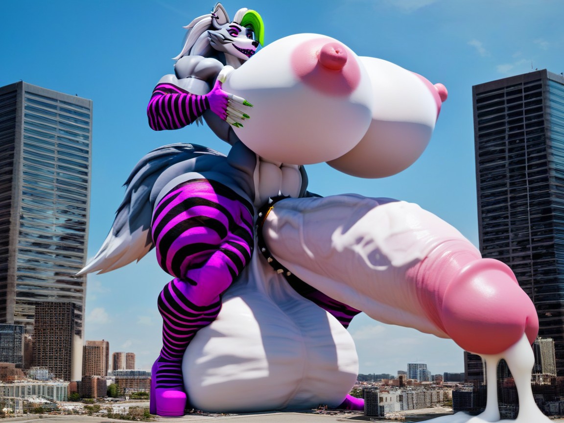 Naked, Face Detailed, Thick Cock Furry AI Porn