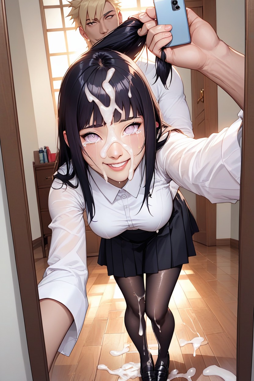 Bedroom, Mirror, Creampie Hentai AI Porn