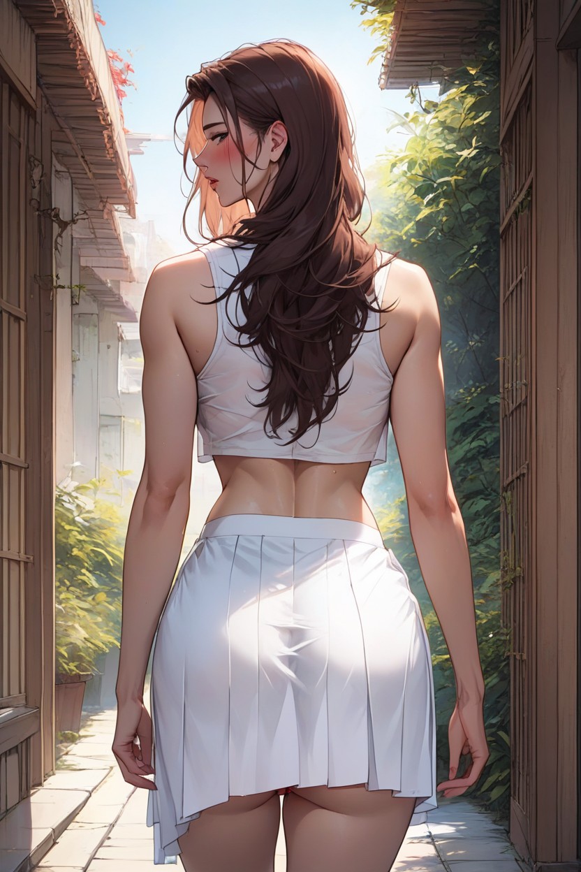 Full Lips, High Detail, Flipping Skirt Hentai AI Porn
