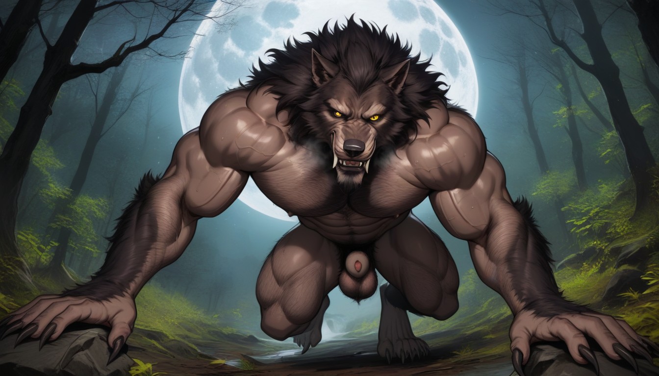 18+, The Werewolf Has A Body, Close Up AI Gay Porn