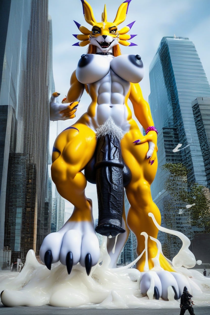 Tall, Large Breast, Cum On Feet Furry AI Porn