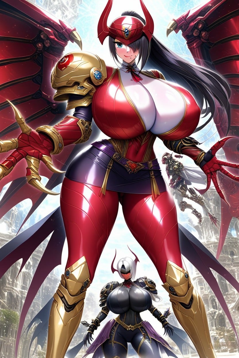 Armor Highs, Colossal Breast, Metallic Body AI Porn