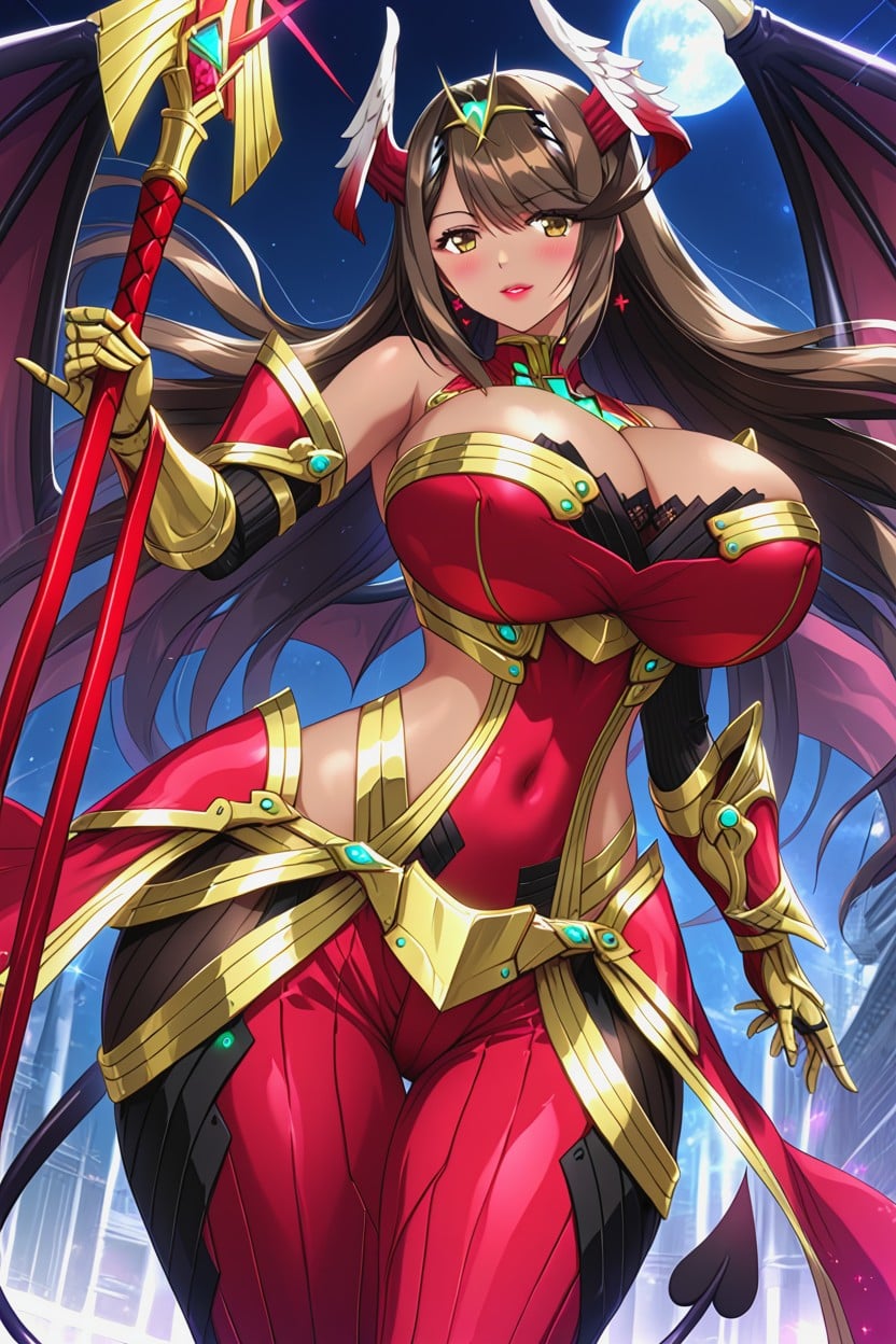 Holding Huge Axe, Samurai, Brown Skin Hentai AI Porn