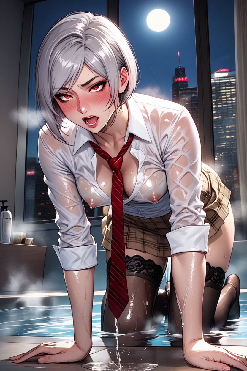 Oil Everywhere, Pronebone, Art Style Of Melkormancin Hentai AI Porn