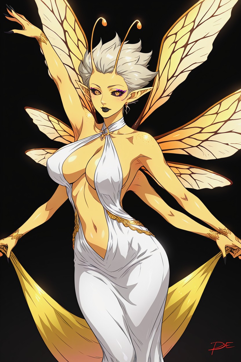 Semi Transparent Dress, 18+, Womanly Figure Hentai AI Porn