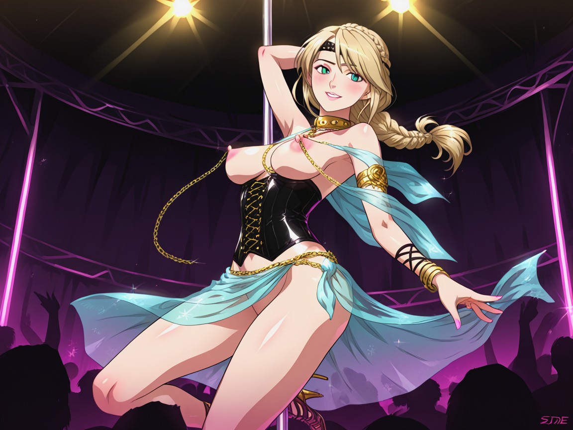 18+, Jewel Corset, Legs In The Air AI Porn