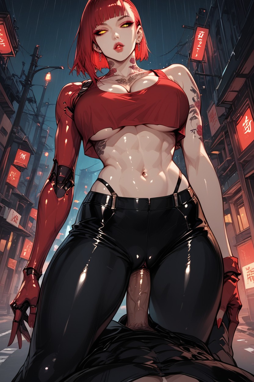 Sci-fi City, Fucked By Huge Faceless Man From Behind, Fit Hentai AI Porn