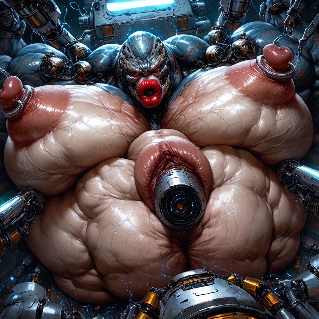 Huge Muscles, Missionary Sex, Massive Pectorals AI Porn