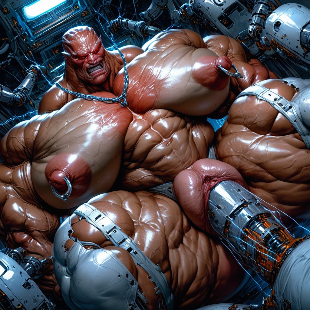 Huge Nipple Rings, Dynamic Angle, Wires AI Porn