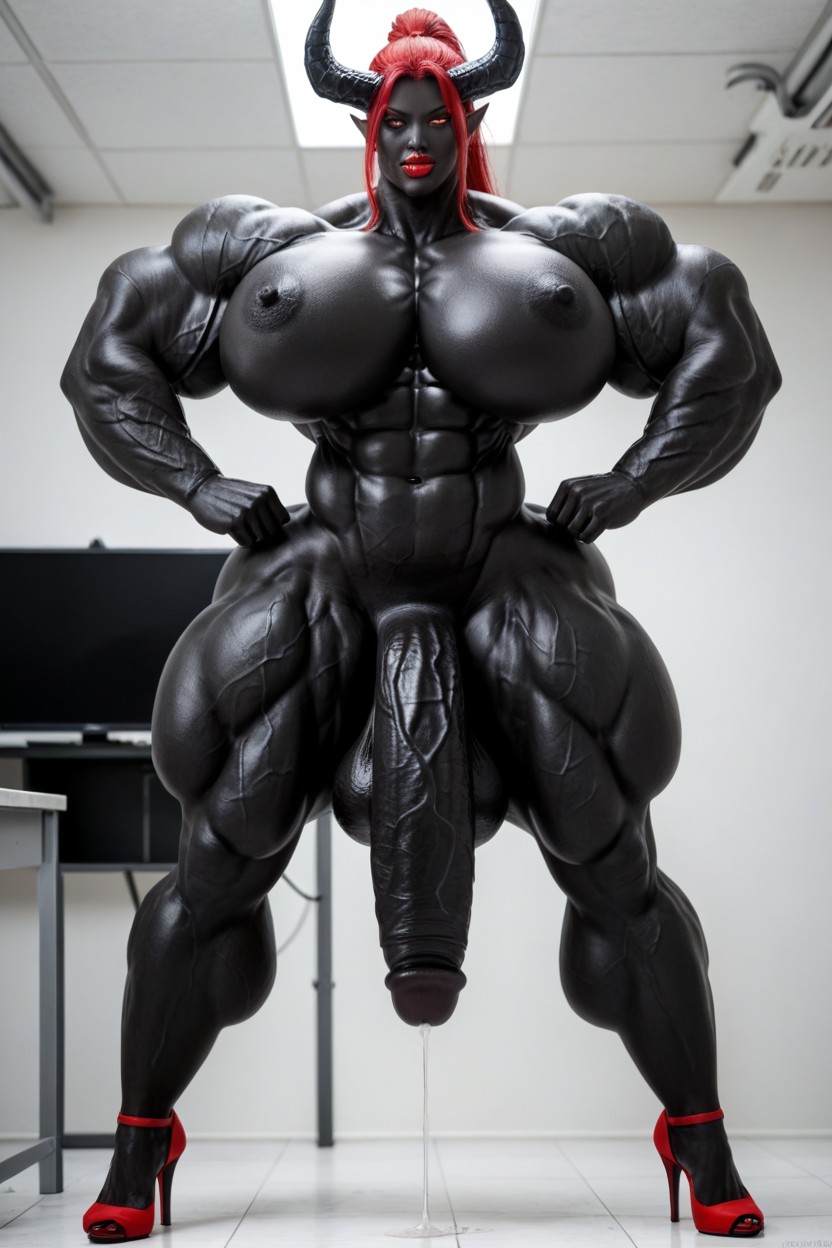 Gigantic Shoulders, Perfect Tits, Vagina 人妖AI色情