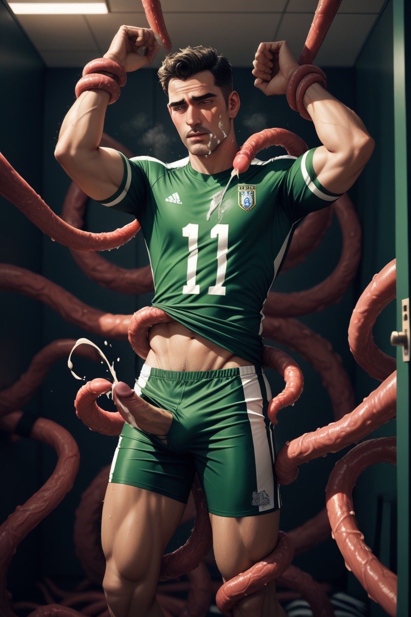 Detailed Image, Resisting Tentacles, Tentacles AI Gay Porn