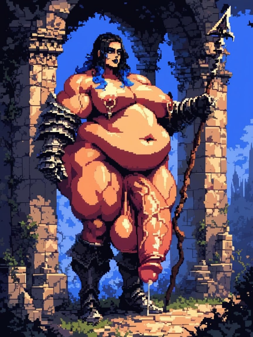 Broad Shoulders, Black Boots, Puffy Pecs AI Gay Porn