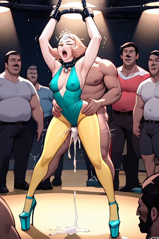 Legs Spread, Perfect Proportions, Suspended AI Porn