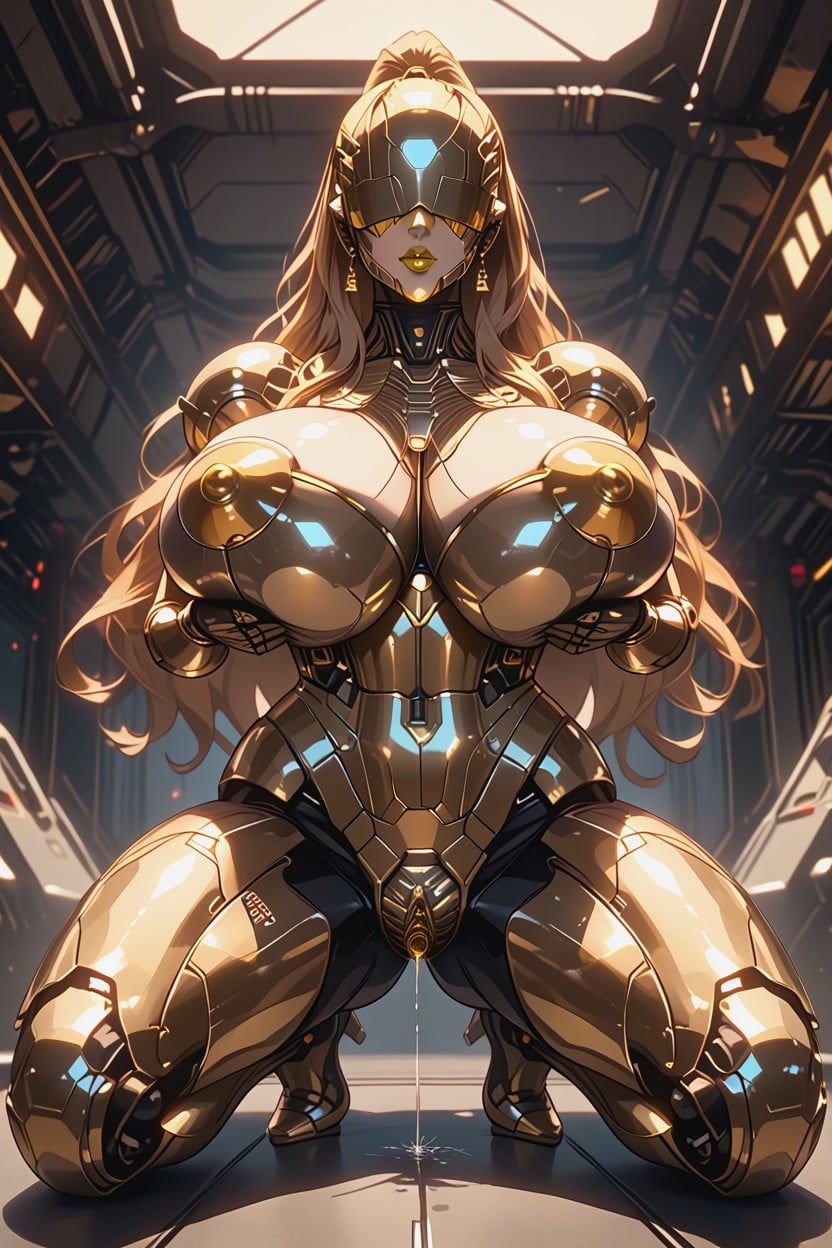 Squirting, Large Nipples, Kneeling Hentai AI Porn
