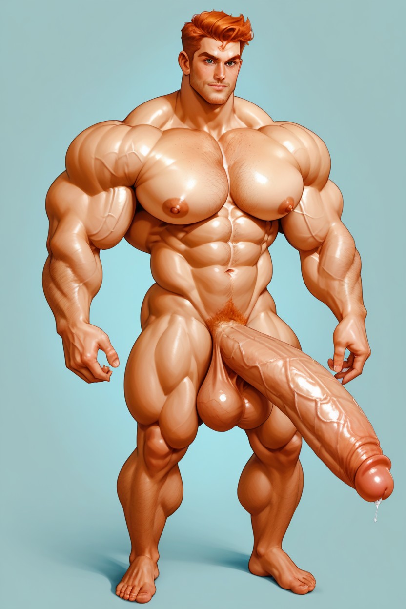 Hyper Muscles, Massive Muscles, Veiny Body AI Gay Porn