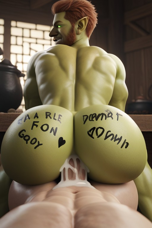 Body Writing Is A Drawing Of The Inside Of Bottom’s Hole With The Colon Cauldron, Body Writing, His Mulching Mashers AI Gay Porn