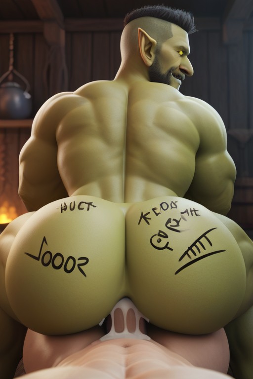 Pov, Rear View, Glowing Eyes AI Gay Porn